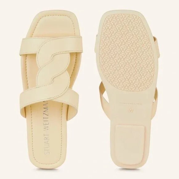 NEW Stuart Weitzman Ibiza Sandals Womens 9.5 Chic Old Money Causal Designer - Picture 1 of 8